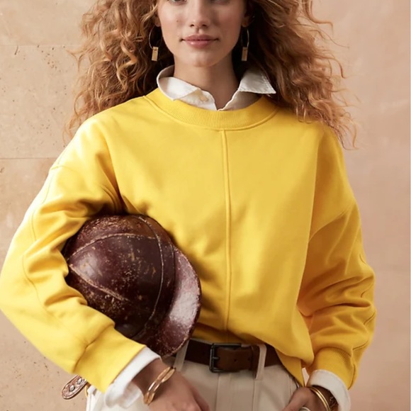 NWT BANANA REPUBLIC CLOUD FLEECE DOLMAN SLEEVE SWEATSHIRT - UPSCALE CASUAL! - Picture 9 of 10